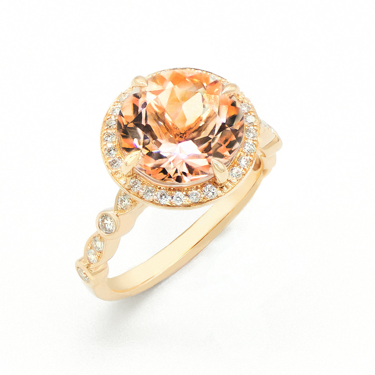 Morganite Glow Ring