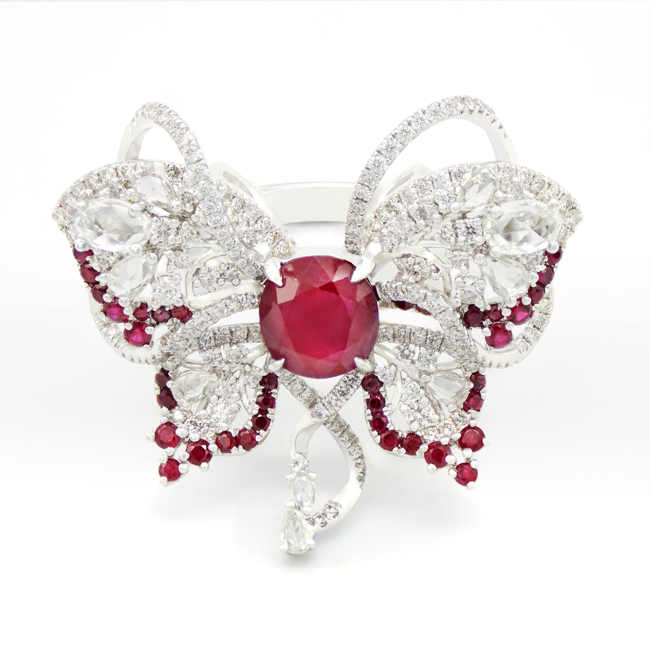 Ruby Butterfly Ring