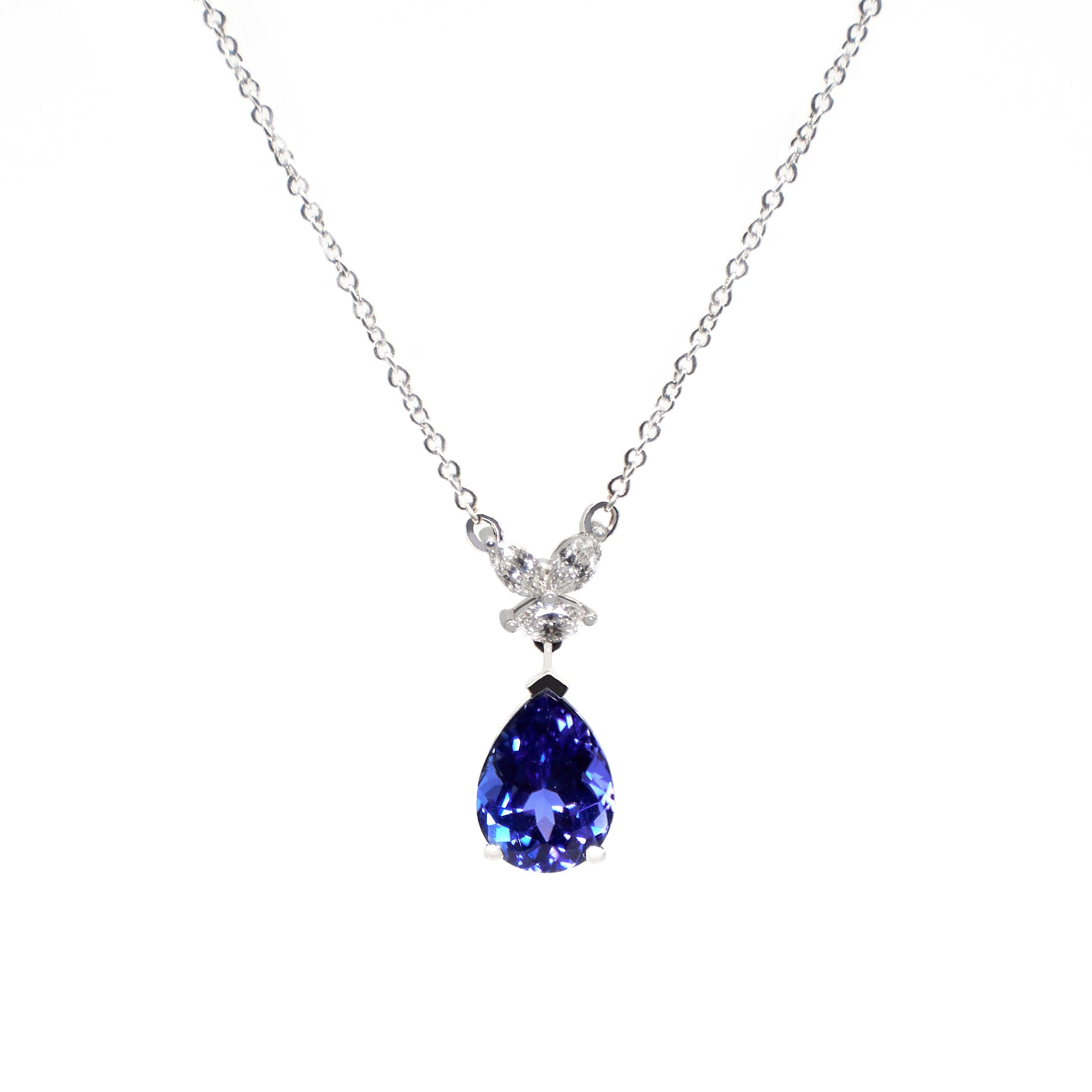 Sapphire Dewdrop Necklace